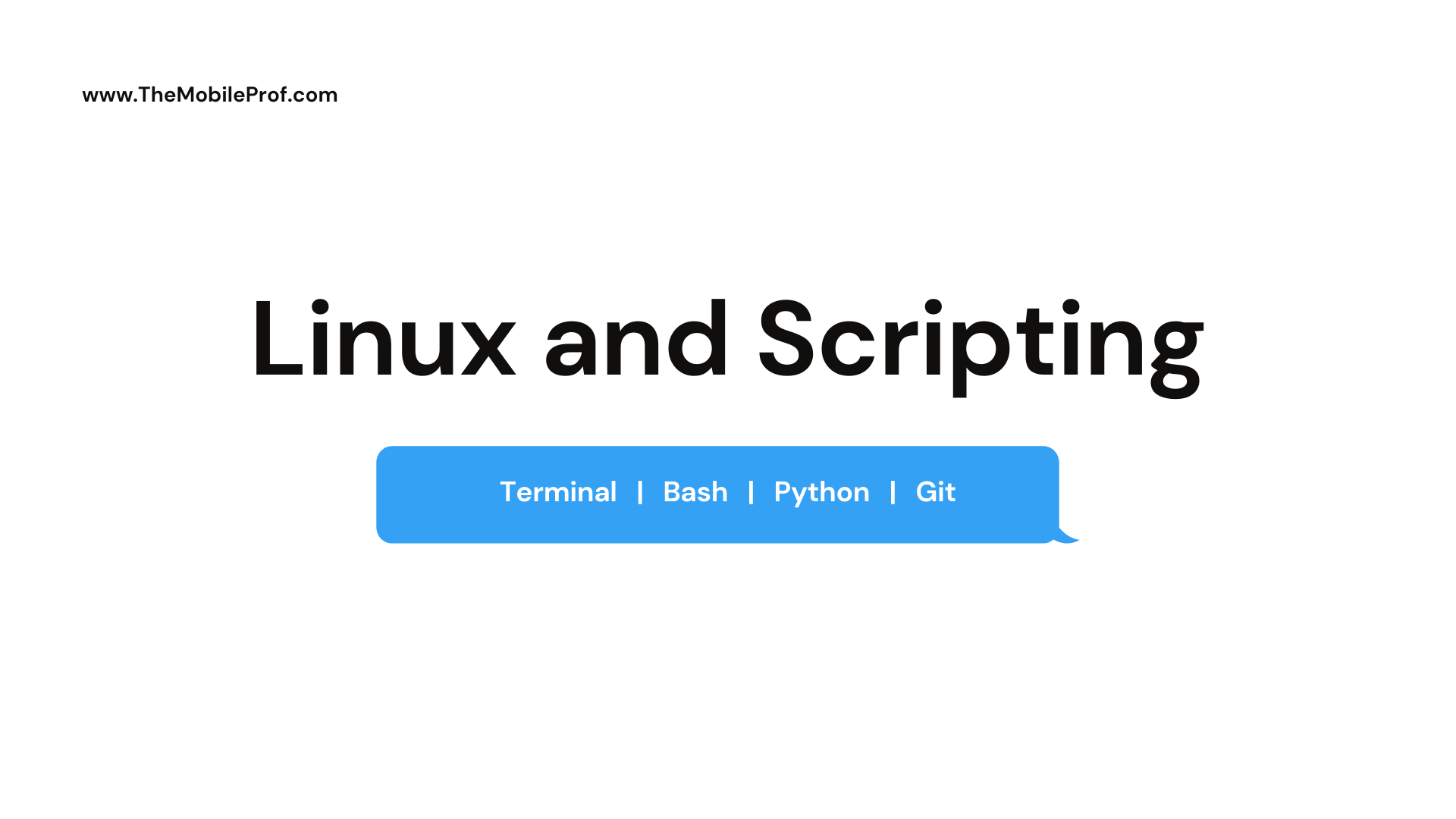 Linux - Bash scripting, Python scripting, and Git